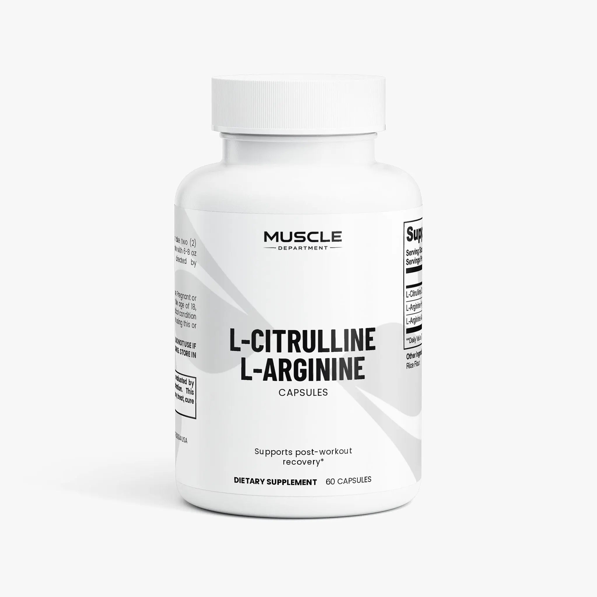 L-Citrulline & L-Arginine Amino Acid Capsules Muscle Department