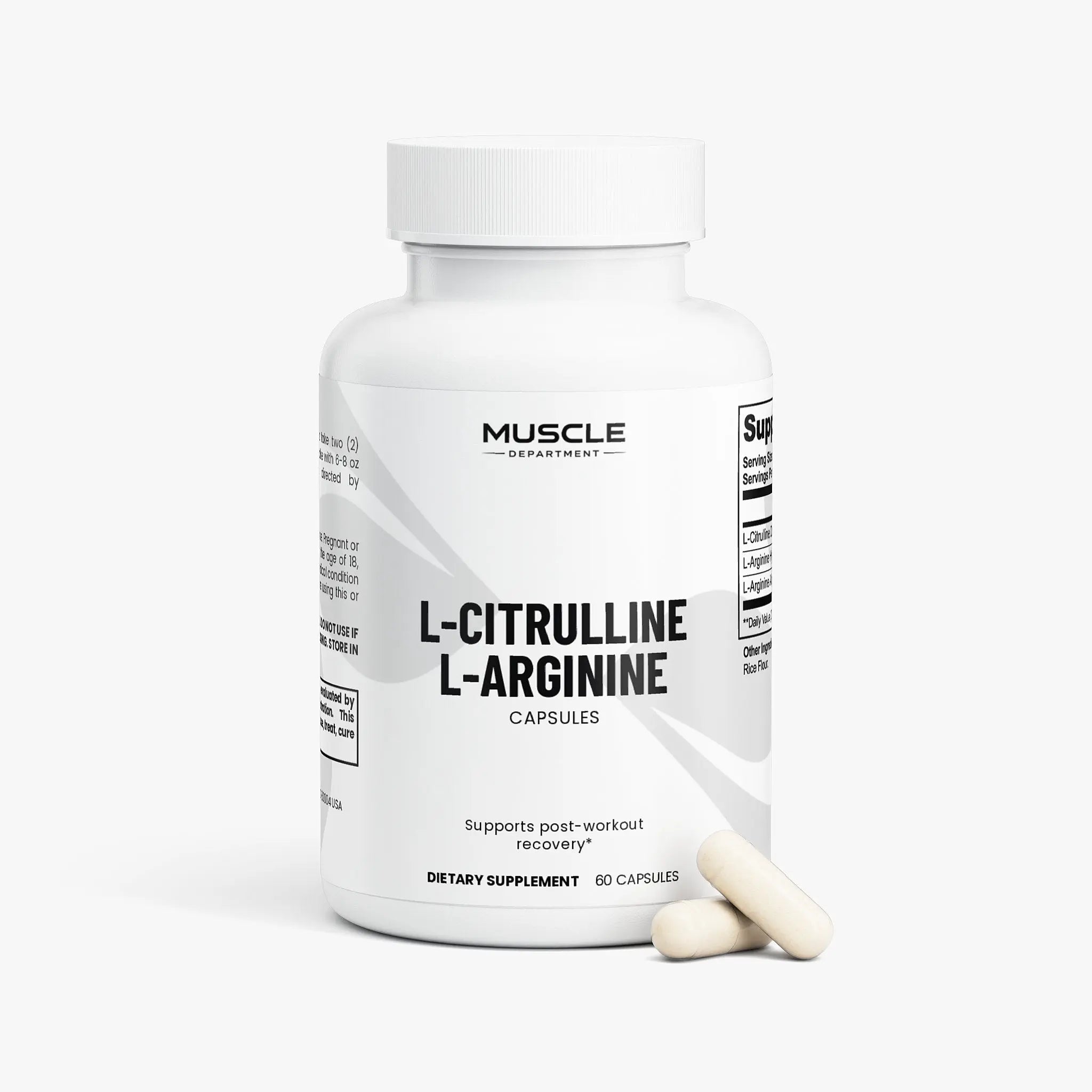 L-Citrulline & L-Arginine Amino Acid Capsules Muscle Department