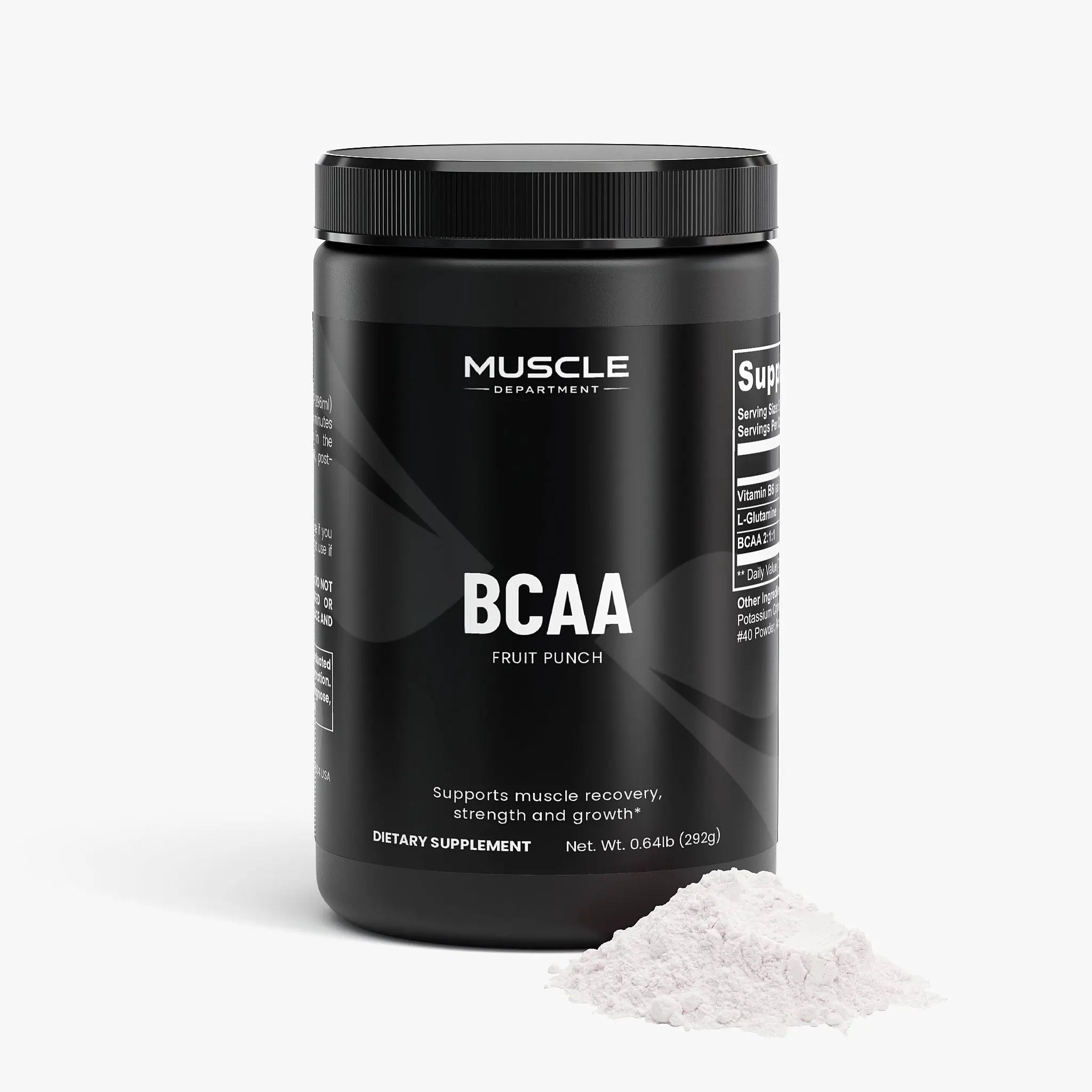 BCAA & Glutamine Powder (Fruit Punch) Muscle Department