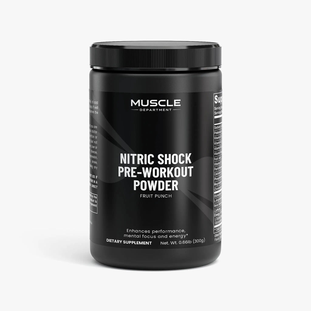 Caffeine, L-Arginine, Beta-Alanine & L-Citrulline Powder (Fruit Punch) Muscle Department