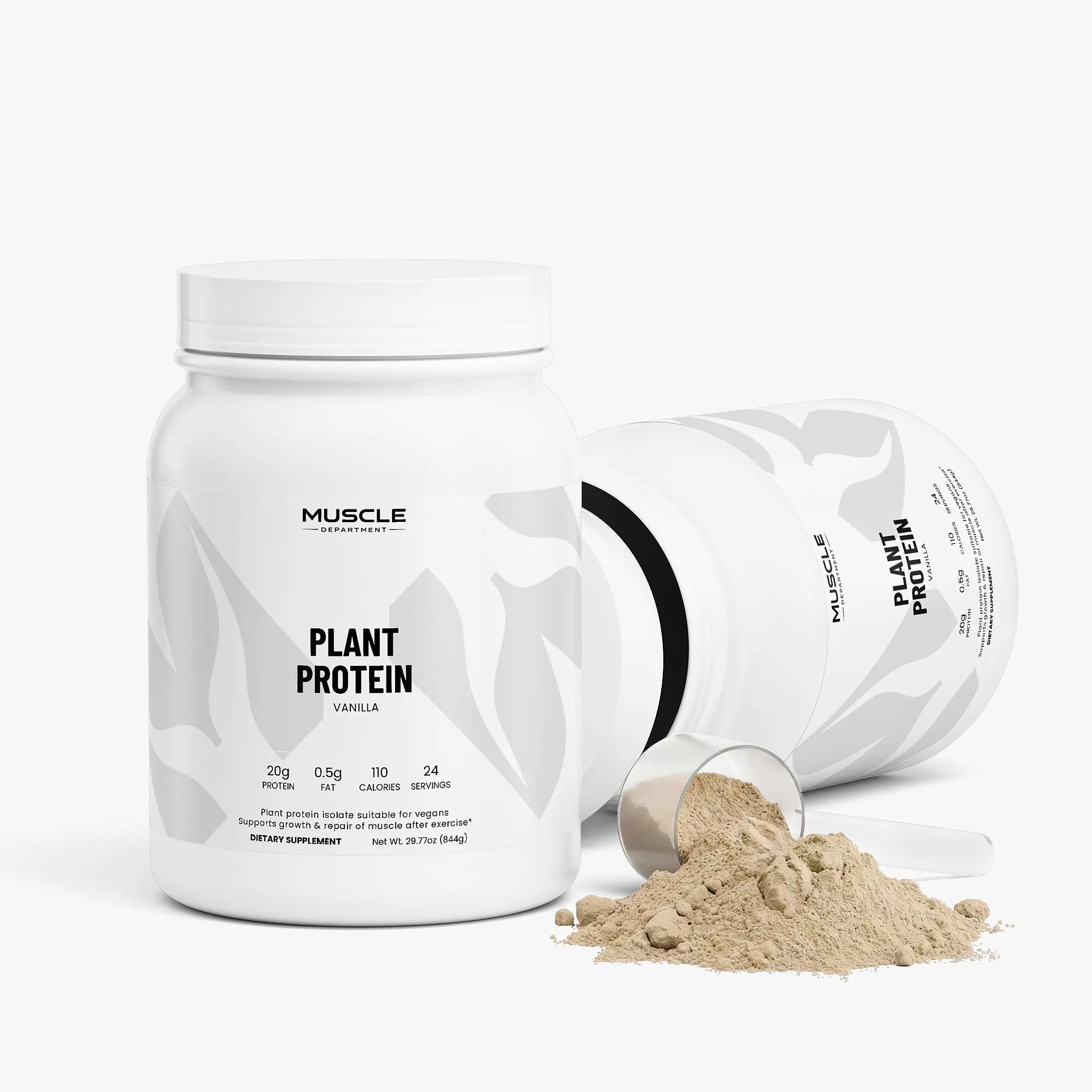 Plant-Based Protein Powder (Vanilla) Muscle Department