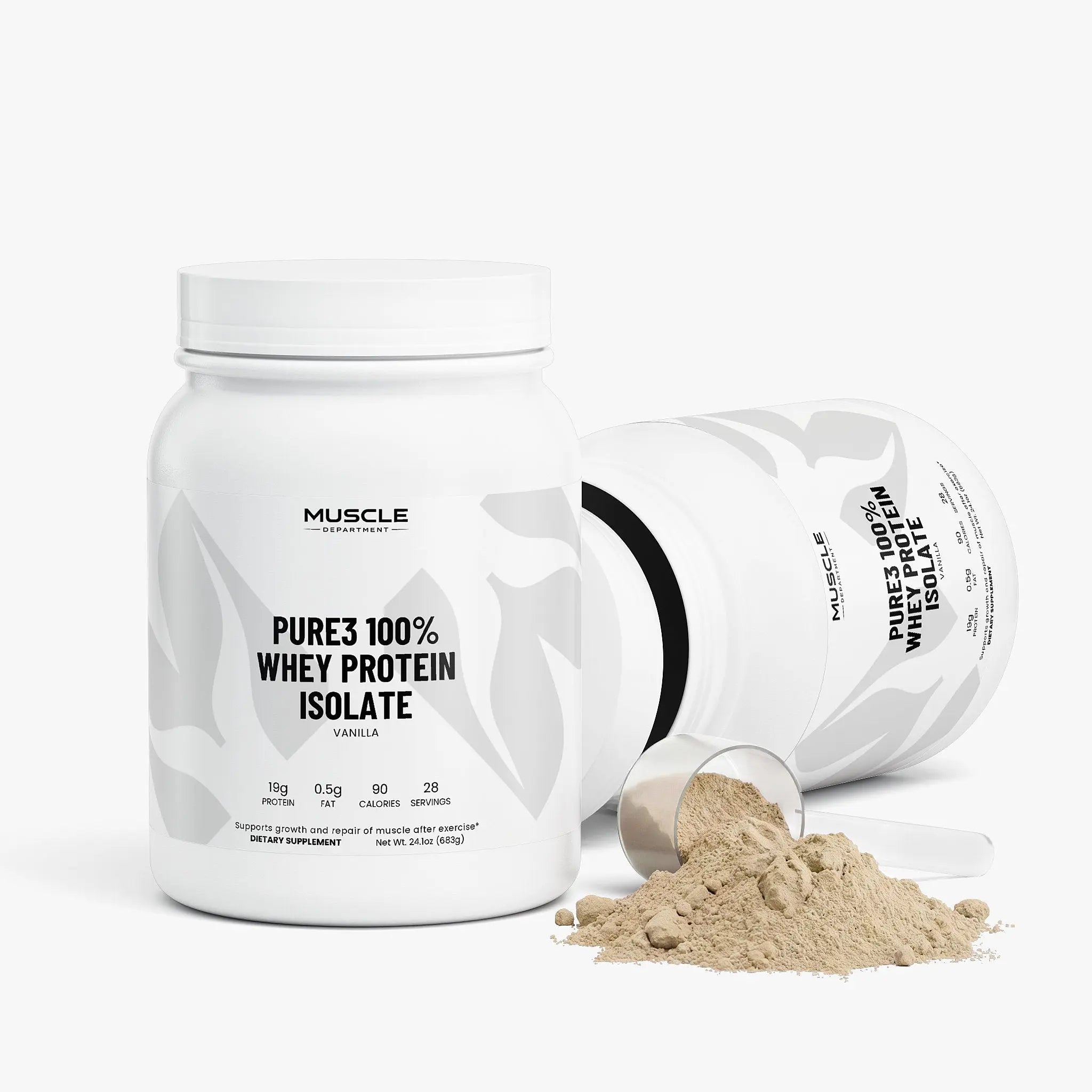 Pure3 Whey Protein Isolate (Vanilla) Muscle Department