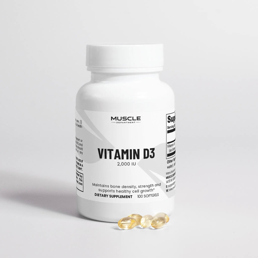 Vitamin D3 Softgels (2,000 IU) Muscle Department