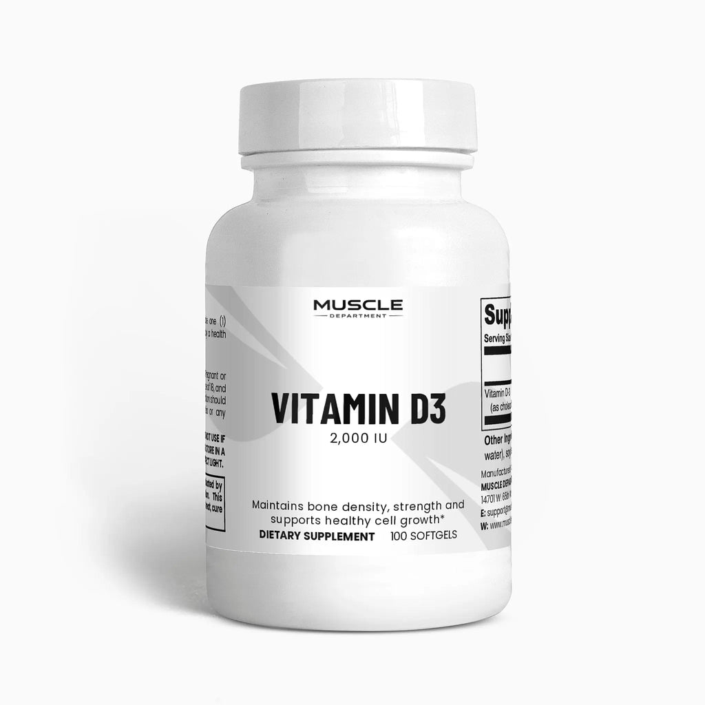 Vitamin D3 Softgels (2,000 IU) Muscle Department