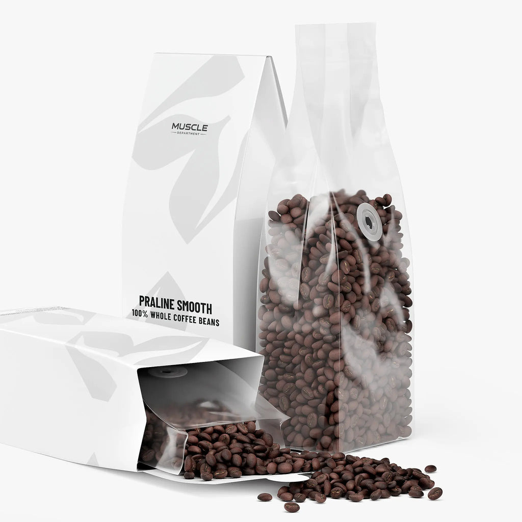 Praline Smooth Medium Roast Whole Bean Coffee Muscle Department