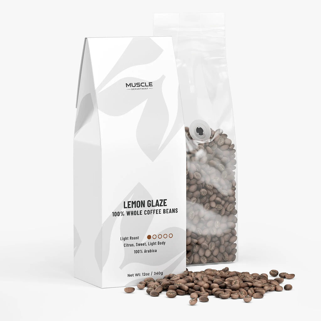 Lemon Glaze Light Roast Whole Bean Coffee Muscle Department
