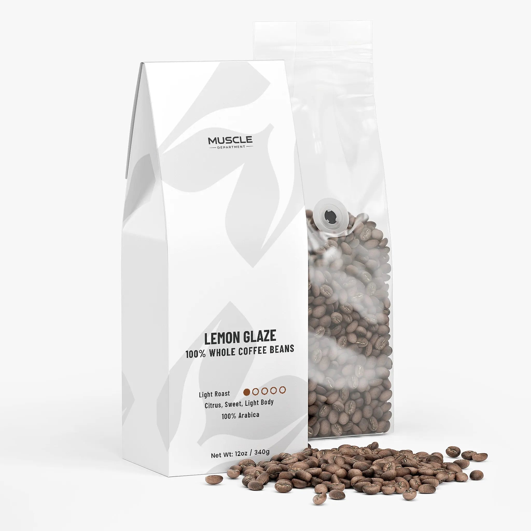 Lemon Glaze Light Roast Whole Bean Coffee Muscle Department