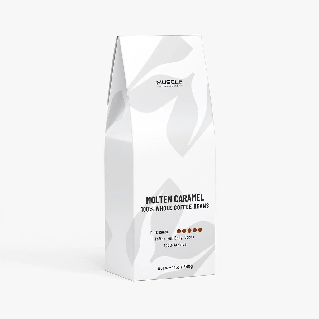 Molten Caramel Dark Roast Whole Bean Coffee Muscle Department