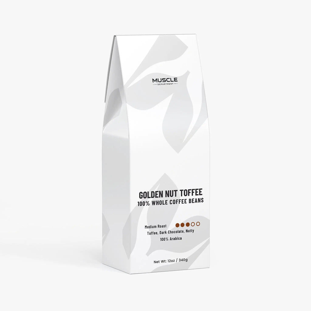 Golden Nut Toffee Medium Roast Whole Bean Coffee Muscle Department