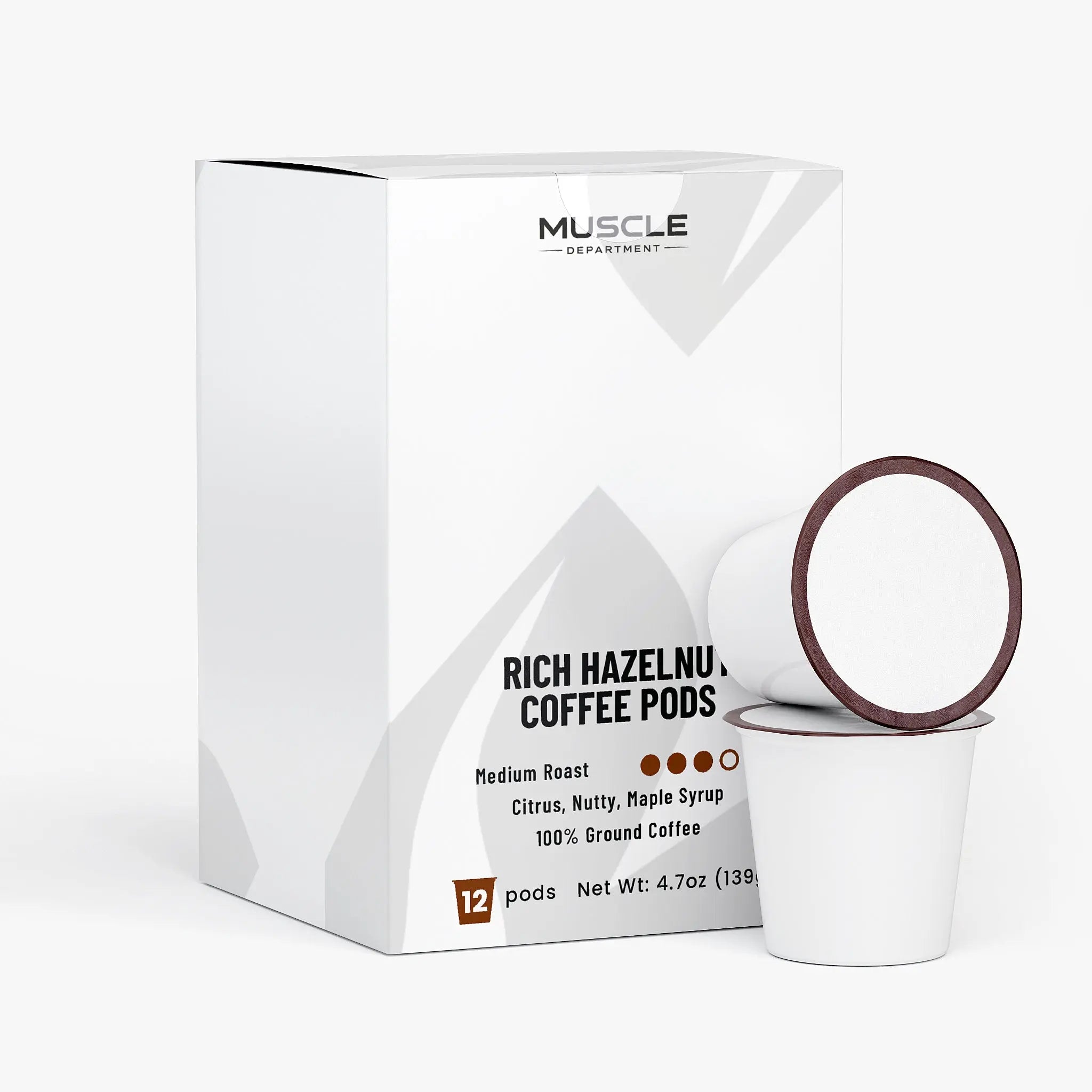 Rich Hazelnut Medium Roast Coffee Pods Muscle Department
