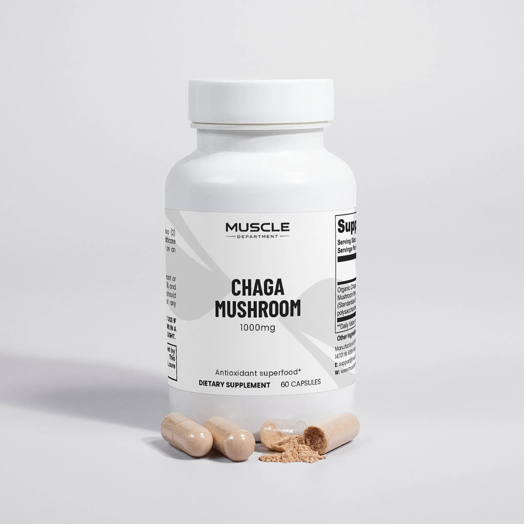 Organic Chaga Mushroom Capsules Muscle Department