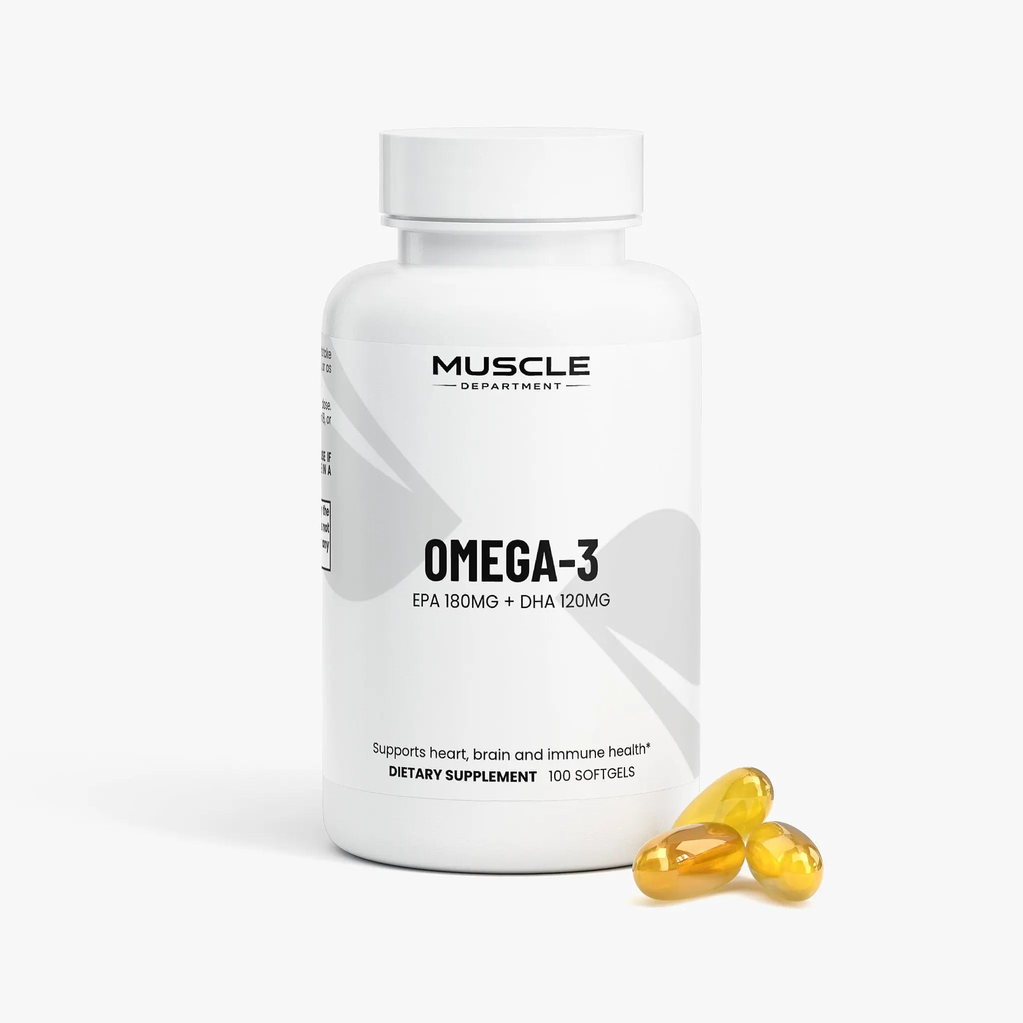 Omega-3 Fish Oil Softgels  Muscle Department