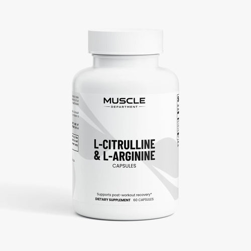 L-Citrulline & L-Arginine Amino Acid Capsules  Muscle Department