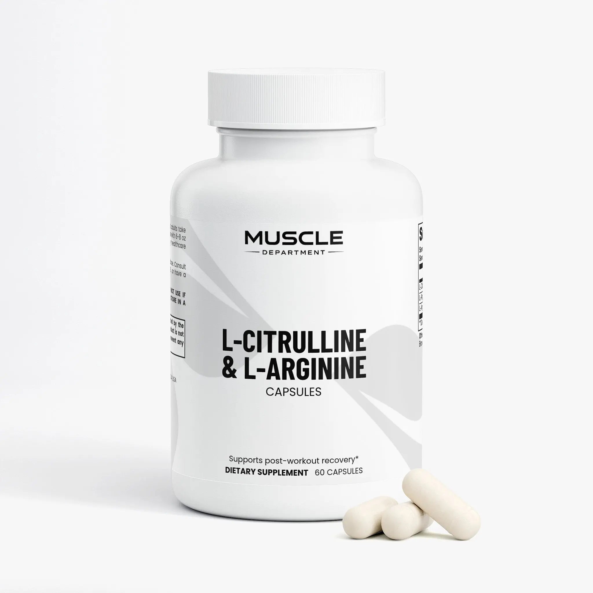 L-Citrulline & L-Arginine Amino Acid Capsules  Muscle Department