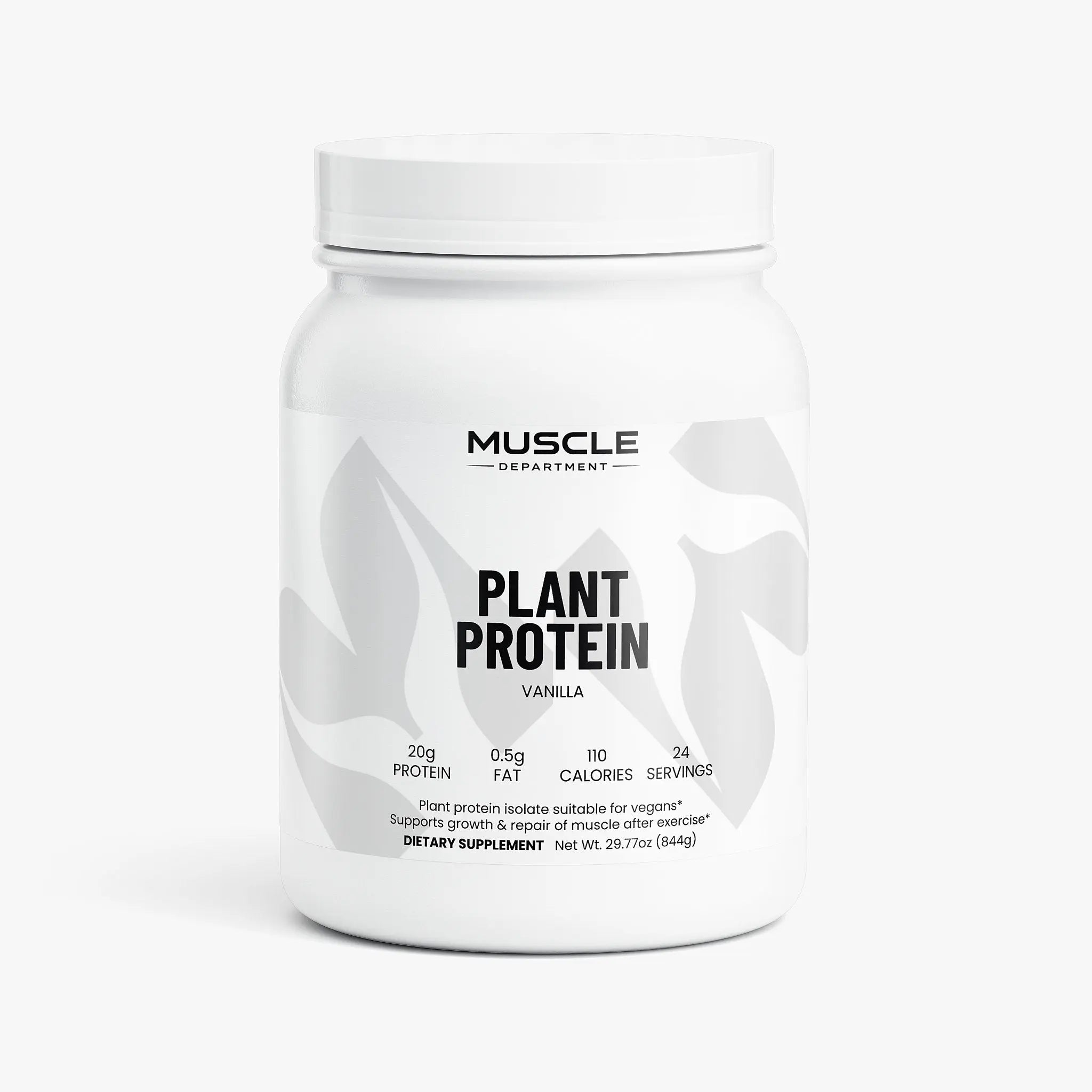 Plant-Based Protein Powder (Vanilla)  Muscle Department