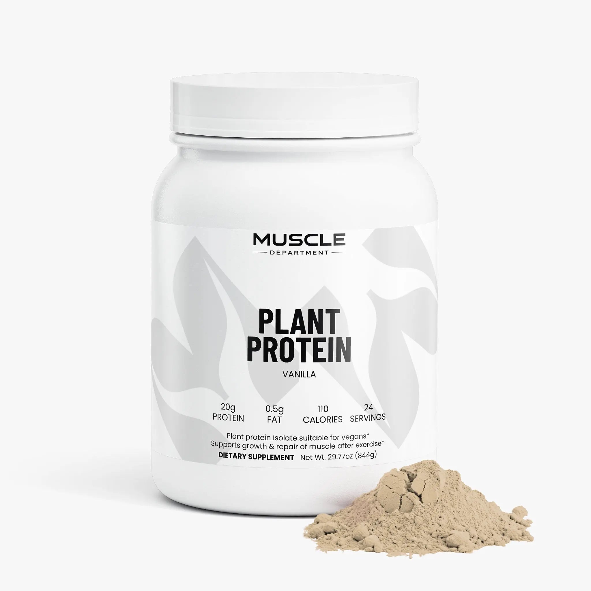 Plant-Based Protein Powder (Vanilla)  Muscle Department