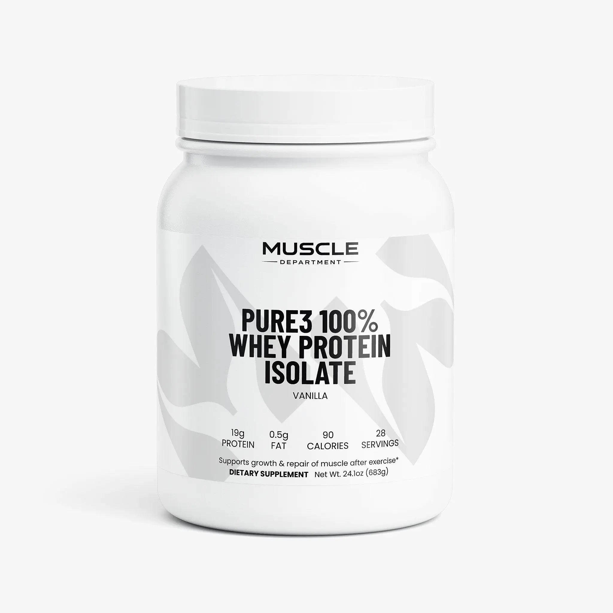 Pure3 Whey Protein Isolate (Vanilla)  Muscle Department