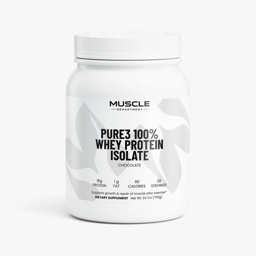 Pure3 Whey Protein Isolate (Chocolate)  Muscle Department