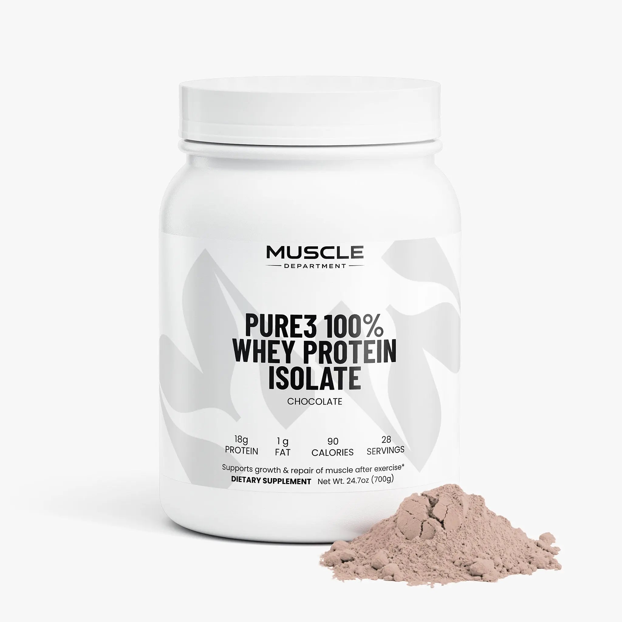 Pure3 Whey Protein Isolate (Chocolate)  Muscle Department