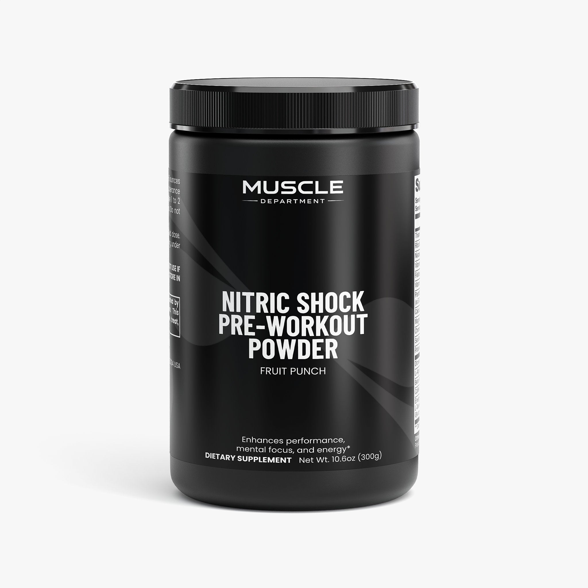 Caffeine, L-Arginine, Beta-Alanine & L-Citrulline Preworkout Powder (Fruit Punch)