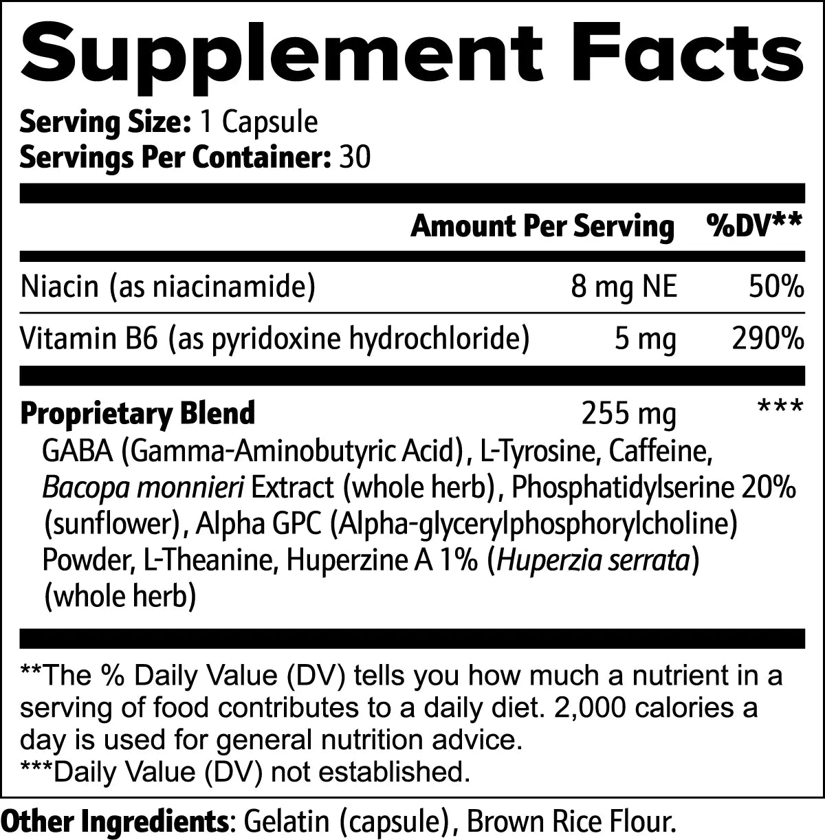 Niacin & Vitamin B6 Botanical Blend Muscle Department