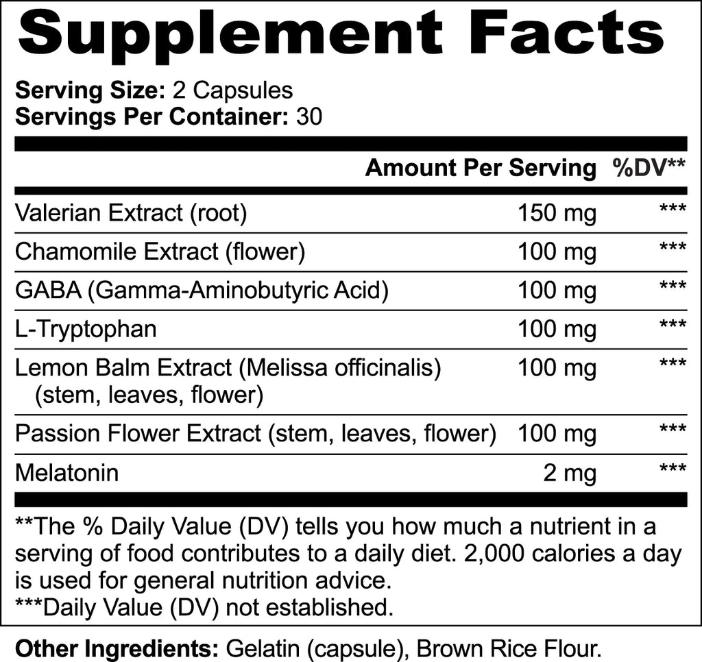 Chamomile & Valerian Root Extract Muscle Department