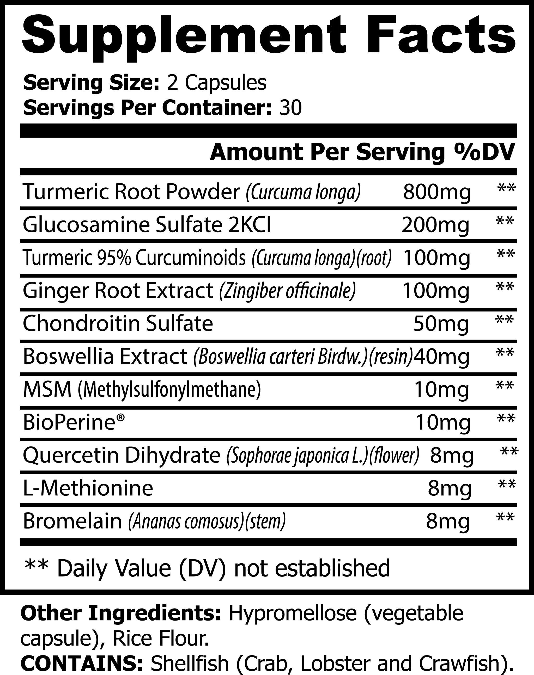 Turmeric Capsules Muscle Department