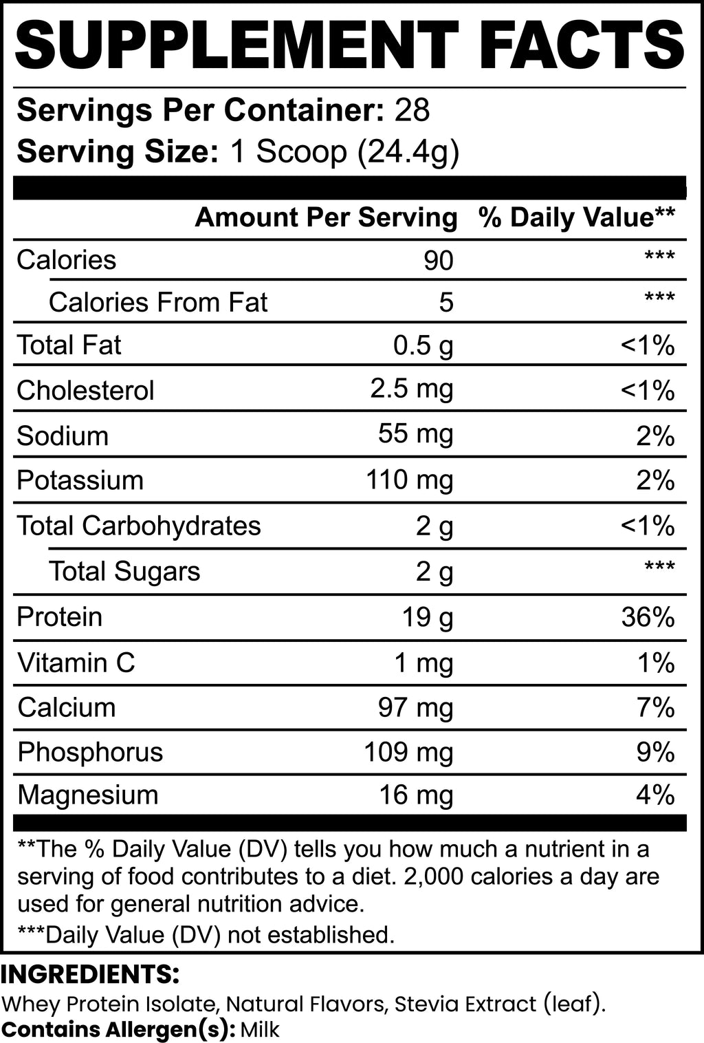 Pure3 Whey Protein Isolate (Vanilla) Muscle Department