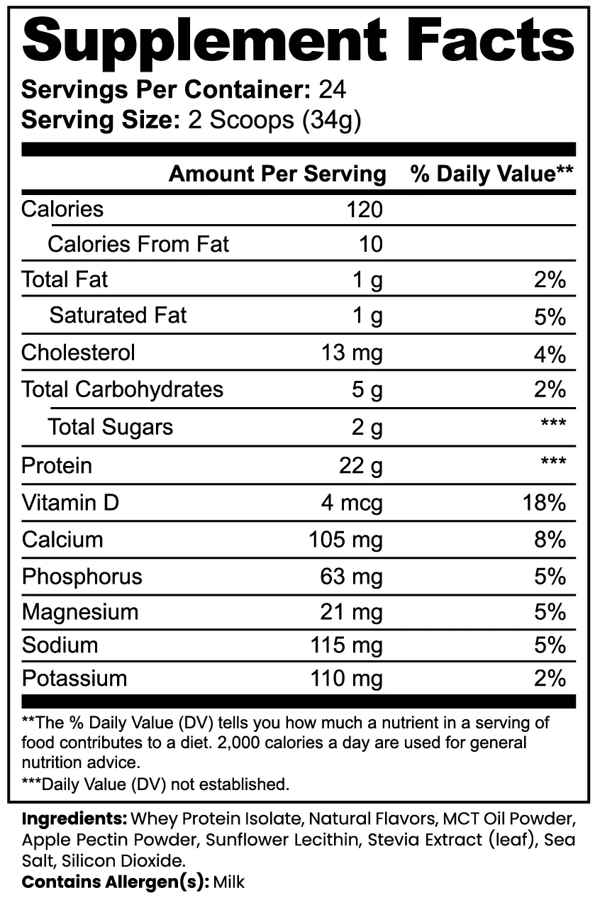 Advanced Whey Protein Isolate (Vanilla) Muscle Department