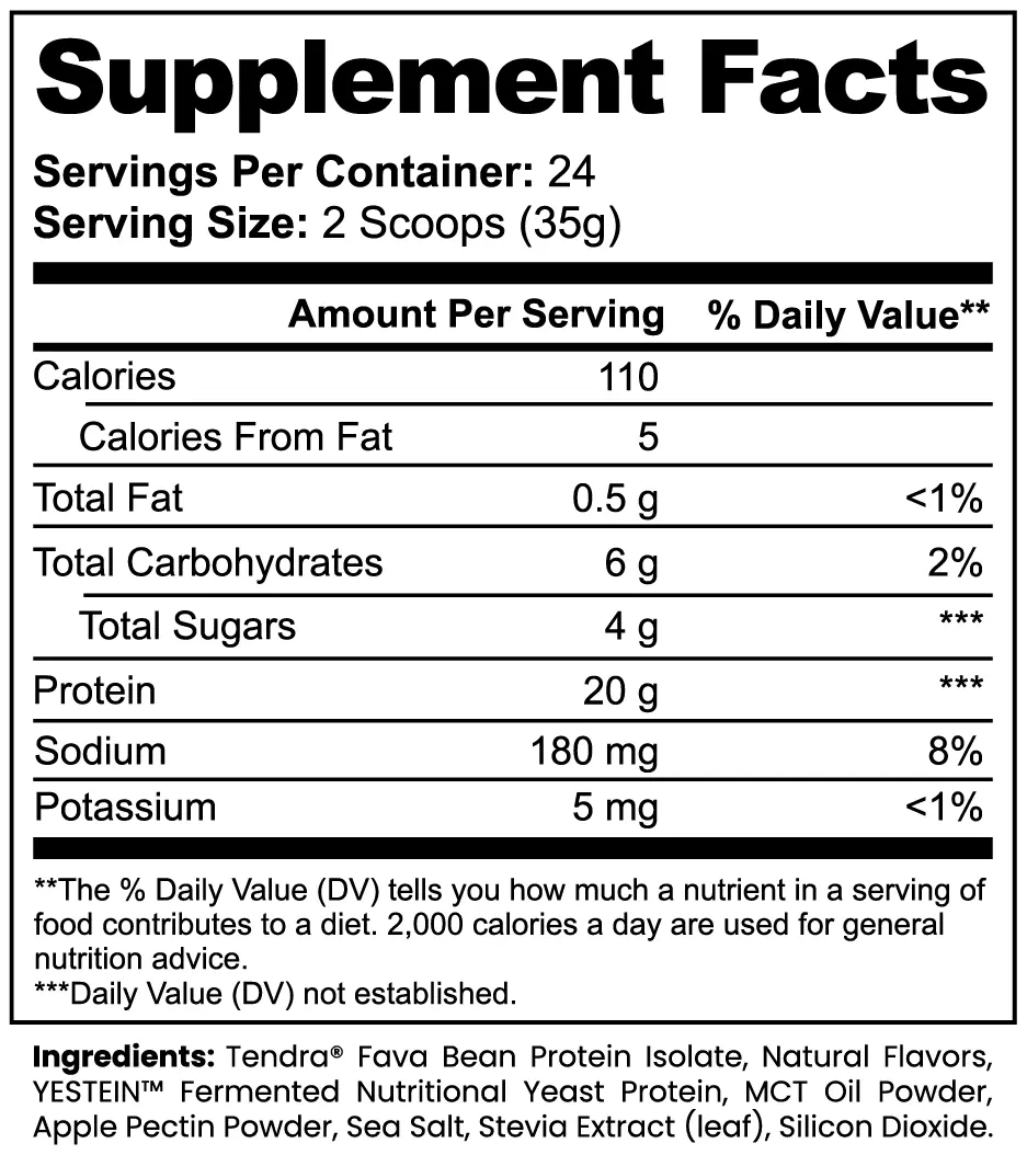 Plant-Based Protein Powder (Vanilla) Muscle Department