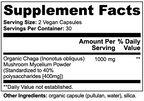 Organic Chaga Mushroom Capsules  Muscle Department