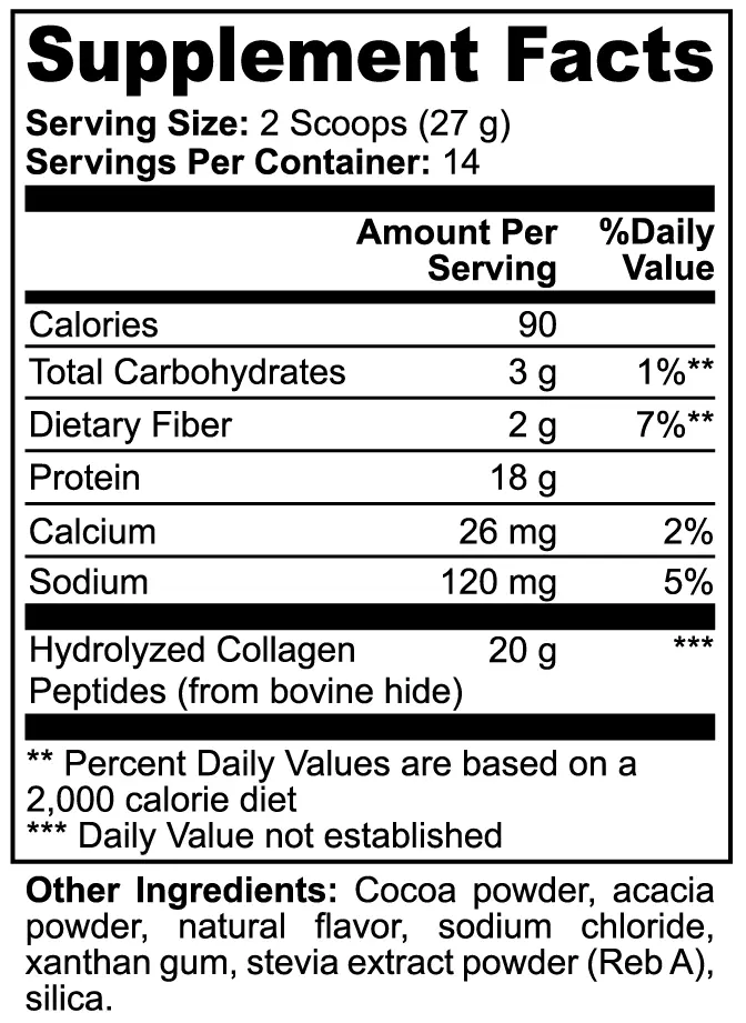 Grass-Fed Hydrolyzed Collagen Peptides Powder Muscle Department