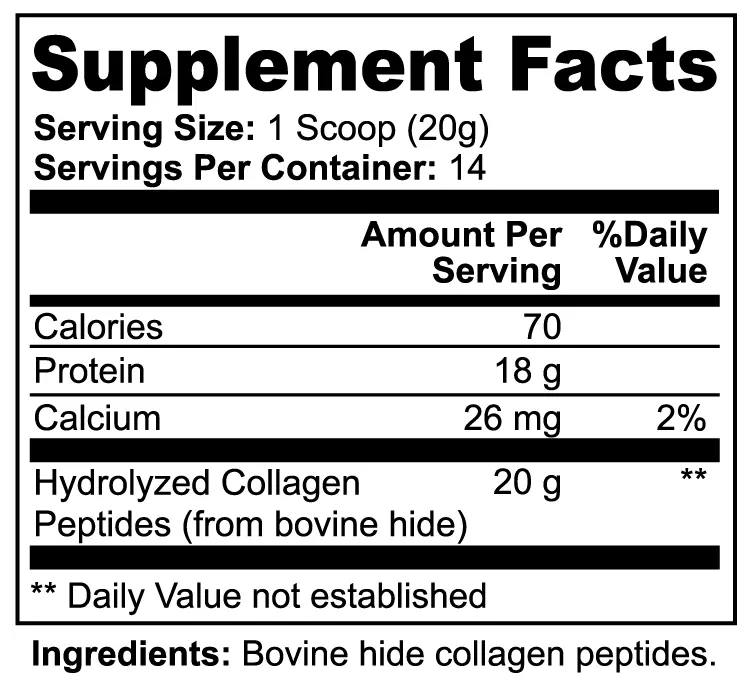 Pure Grass-Fed Collagen Peptides Muscle Department