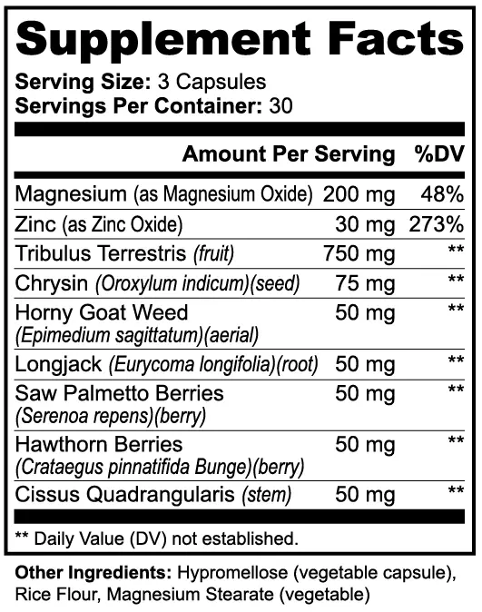 Plant-Based Herbal Capsules Muscle Department