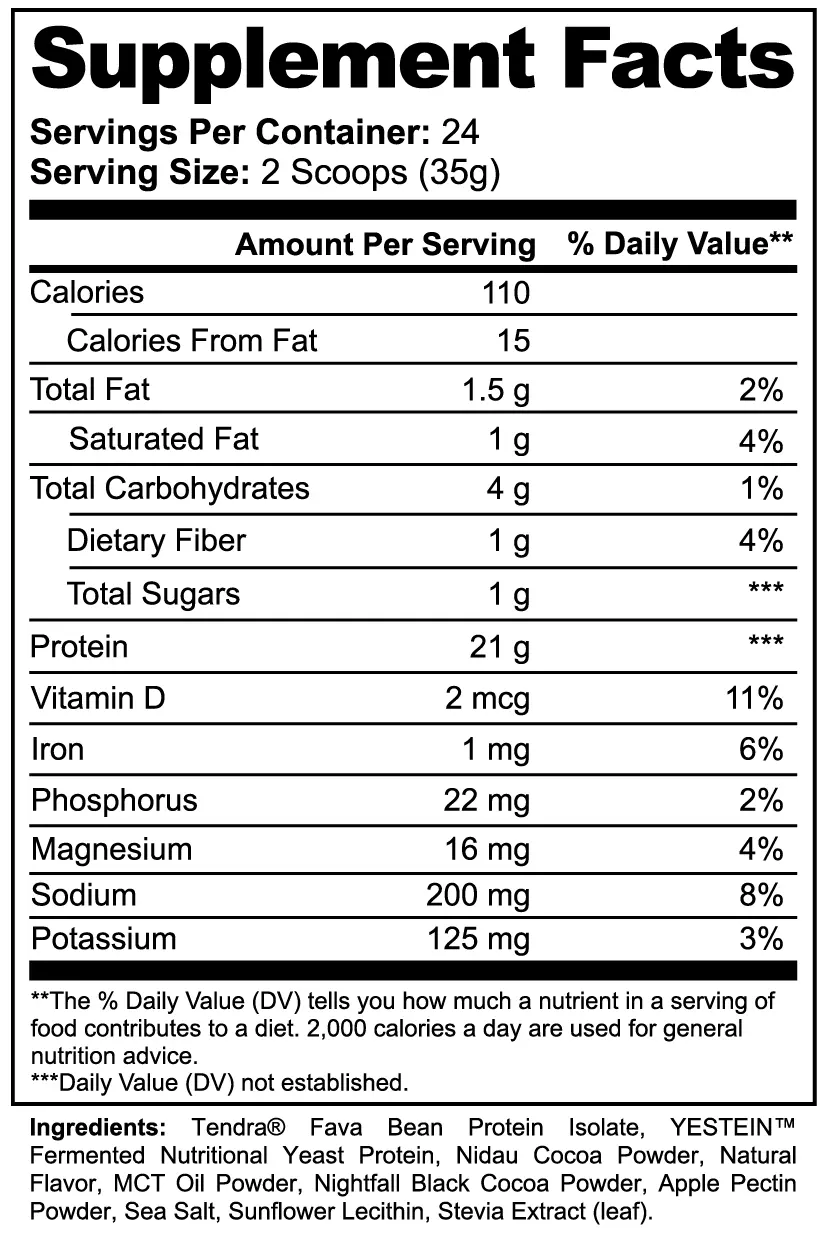 Plant-Based Protein Powder (Chocolate) Muscle Department