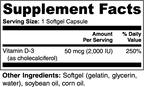 Vitamin D3 Softgels (2,000 IU)  Muscle Department