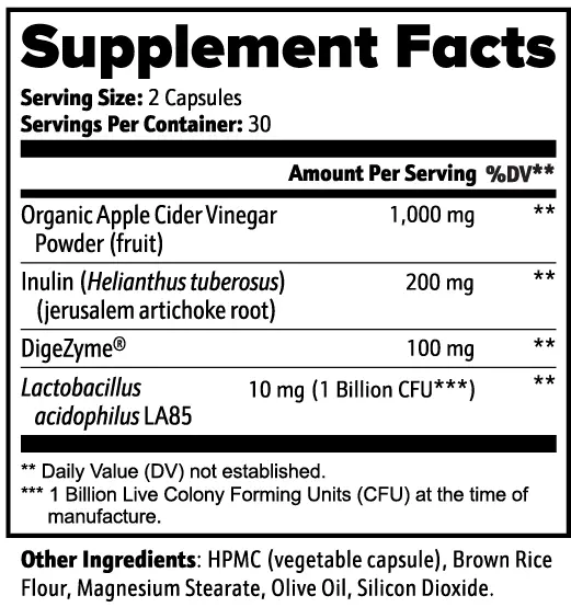 Apple Cider Vinegar Capsules Muscle Department