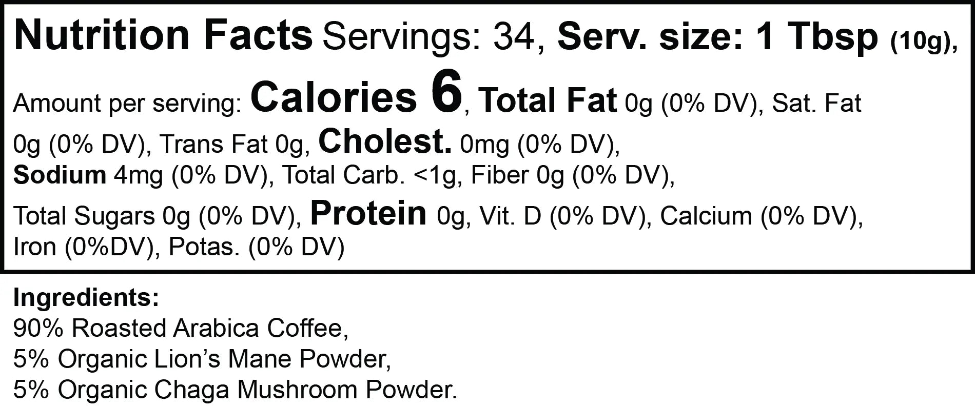 Vitality Mushroom Medium Roast Coffee Muscle Department